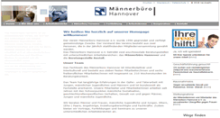Desktop Screenshot of maennerbuero-hannover.de